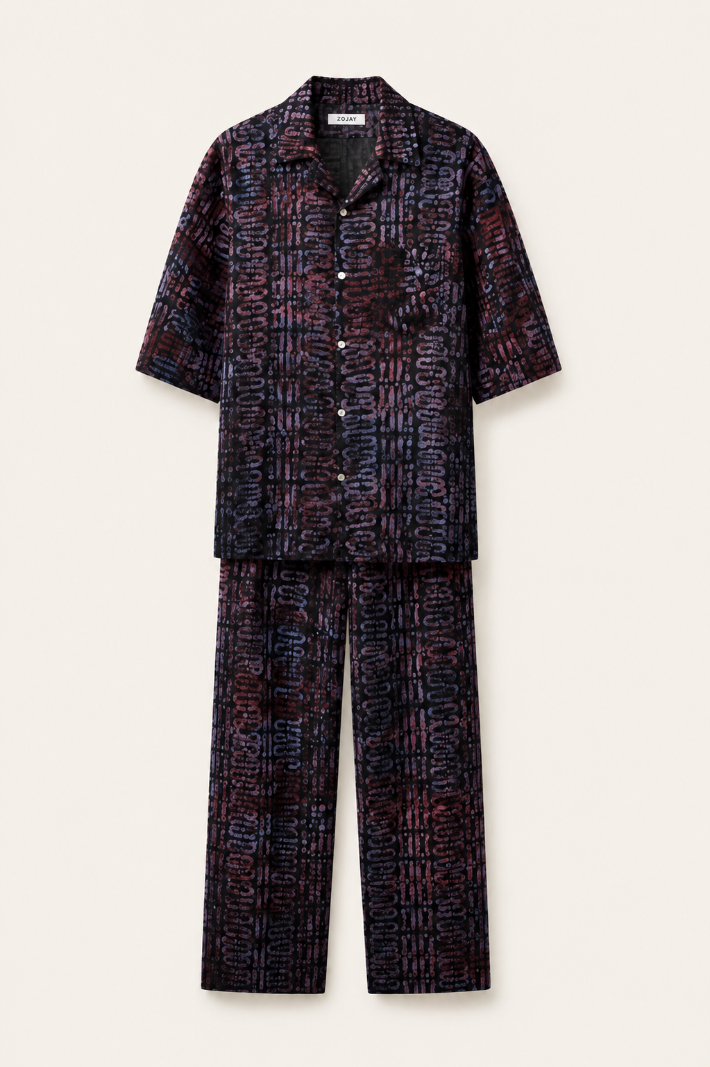 Adire Lounge Set -Mulberry