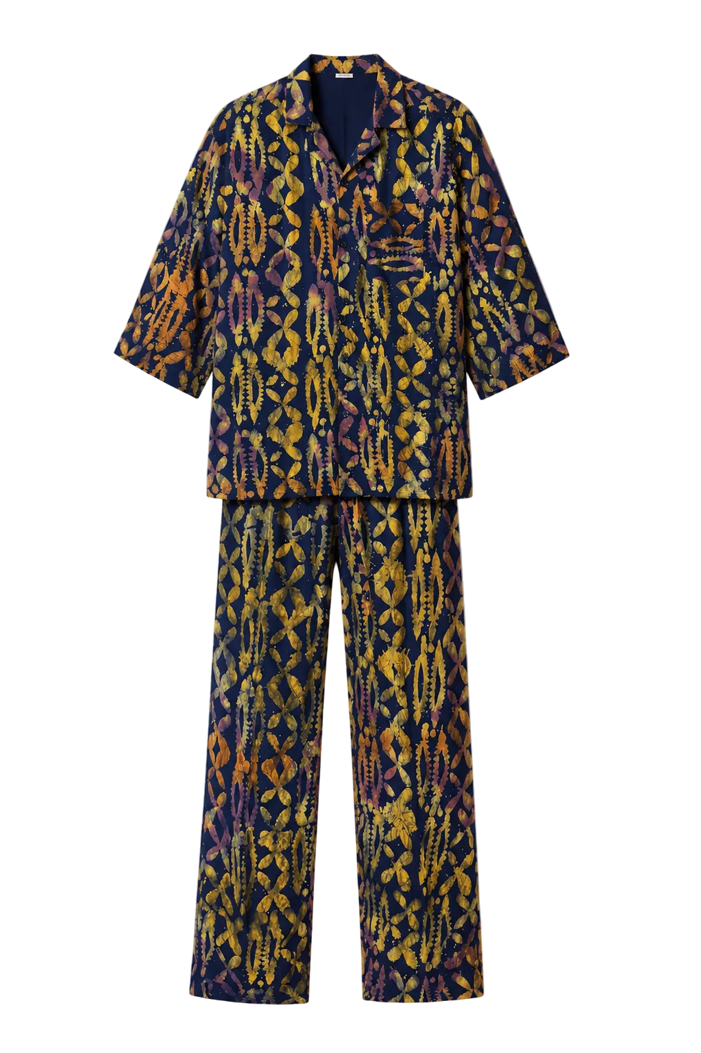 Adire Lounge Set-Midnight Gold